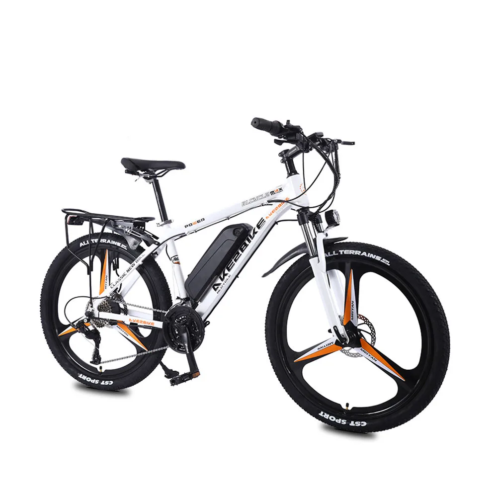 26 Inches 27 Speed 36V Electric Bicycles Lithium Battery Aluminium Alloy Front And Rear Disc Brakes Damping Mountain Bike