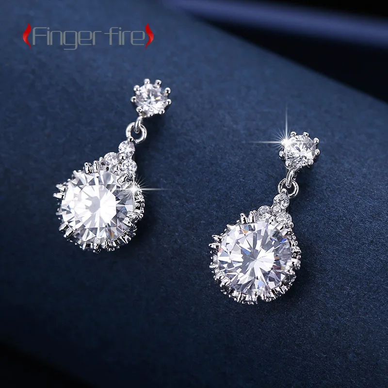 

Fashion Creative Silver Plated Sparkling Flower Earrings Elegant and Sophisticated Party Jewelry