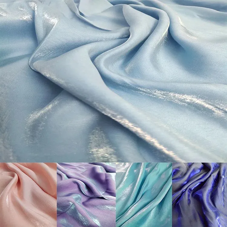 

Gradient Color Changing Fabric Hanfu Chinese Traditional Han Clothing Jacket and Dress Shirt Dress Background Fabric Glaze Silk