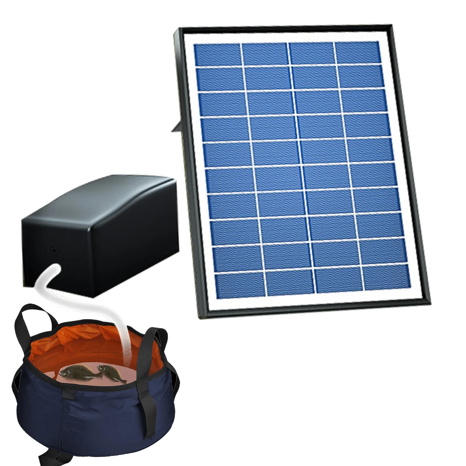 

Насос для оксигенации аквариума на солнечной батарее, Оксигенатор для аквариума, уличный воздушный пруд для бассейна, с кислородной трубко...