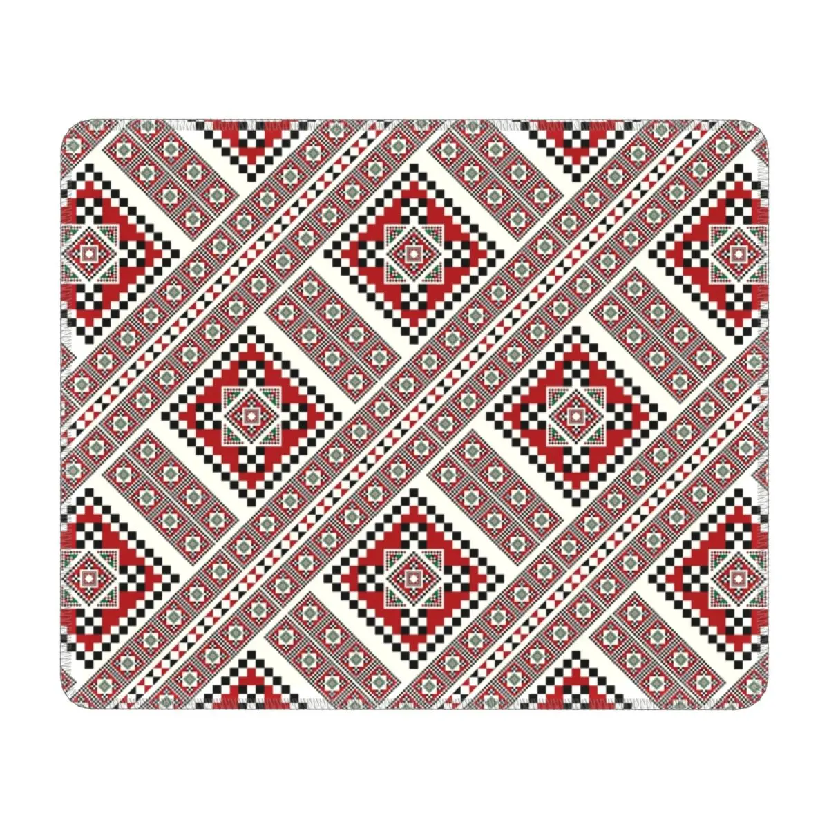 

Traditional Embroidery Romanian Towel Model Corners PC Gaming Mouse Pad Rubber Mousepad Office Desk Ukraine Boho Bohemian Mat