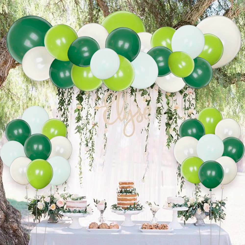121pcs Olive Green Balloons Garland Arch Kit,for Spring Birthday Shower Anniversary Engagement Wedding Graduation Party Decor