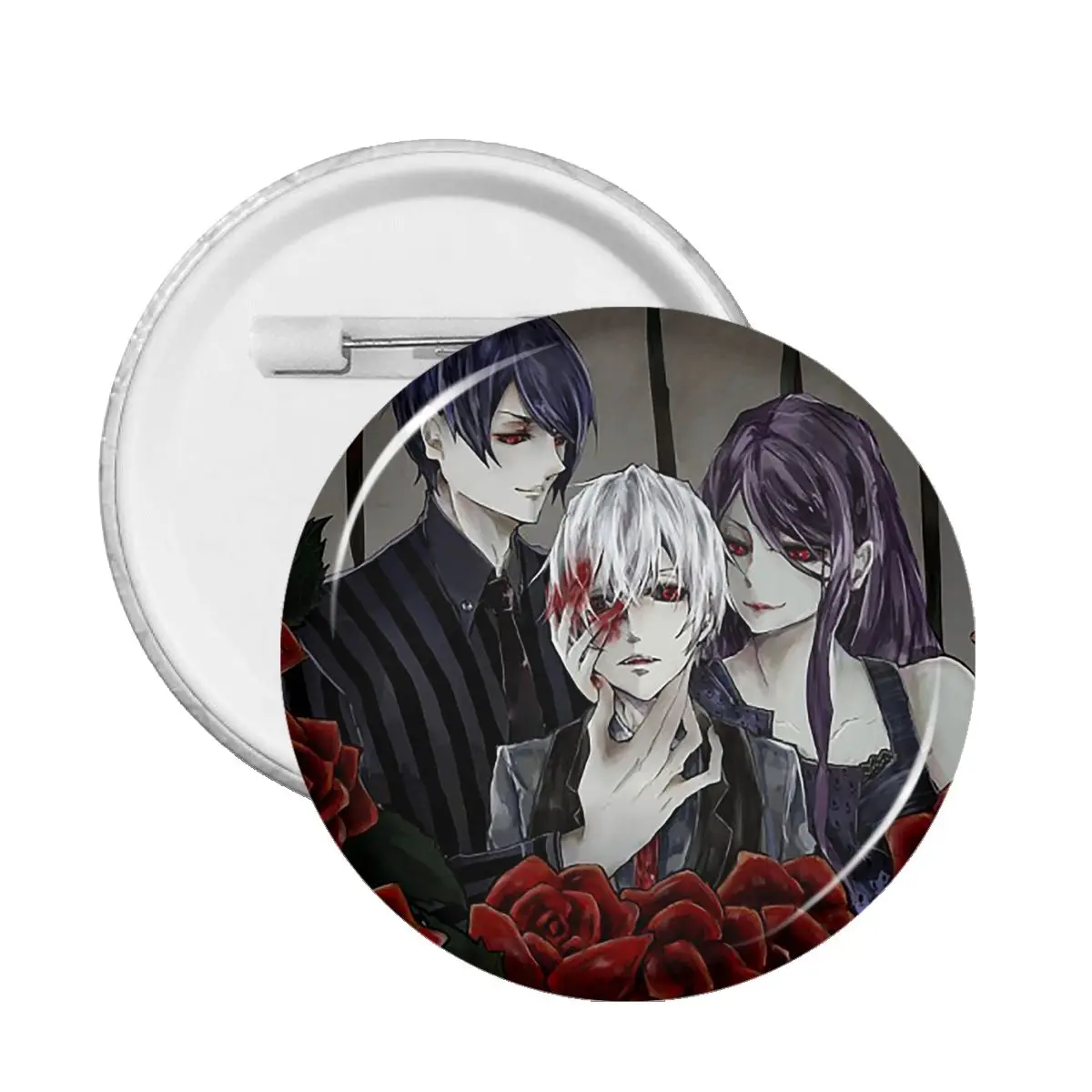 

Japanese Anime Tokyo Ghoul Badge Metal Cute Lapel Soft Button Pin Funny Pins for Backpacks Brooch Pin