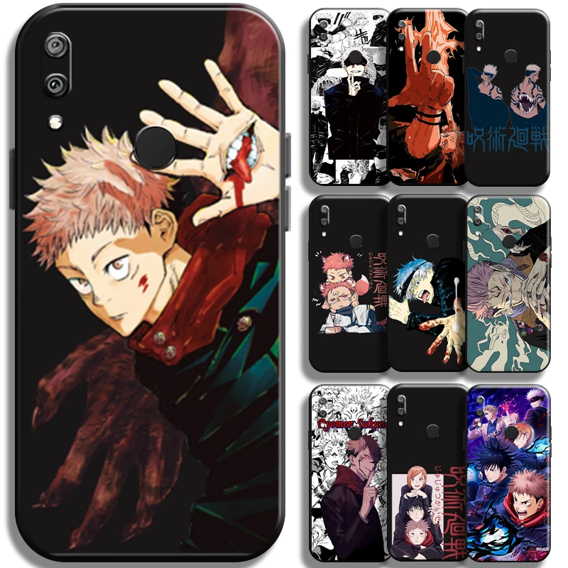 

Jujutsu Kaisen Gojo Satoru For Huawei Y7 Y6 2019 Y6P Y7P 2020 Y7S Phone Case Black Coque Soft TPU Cover Carcasa Funda