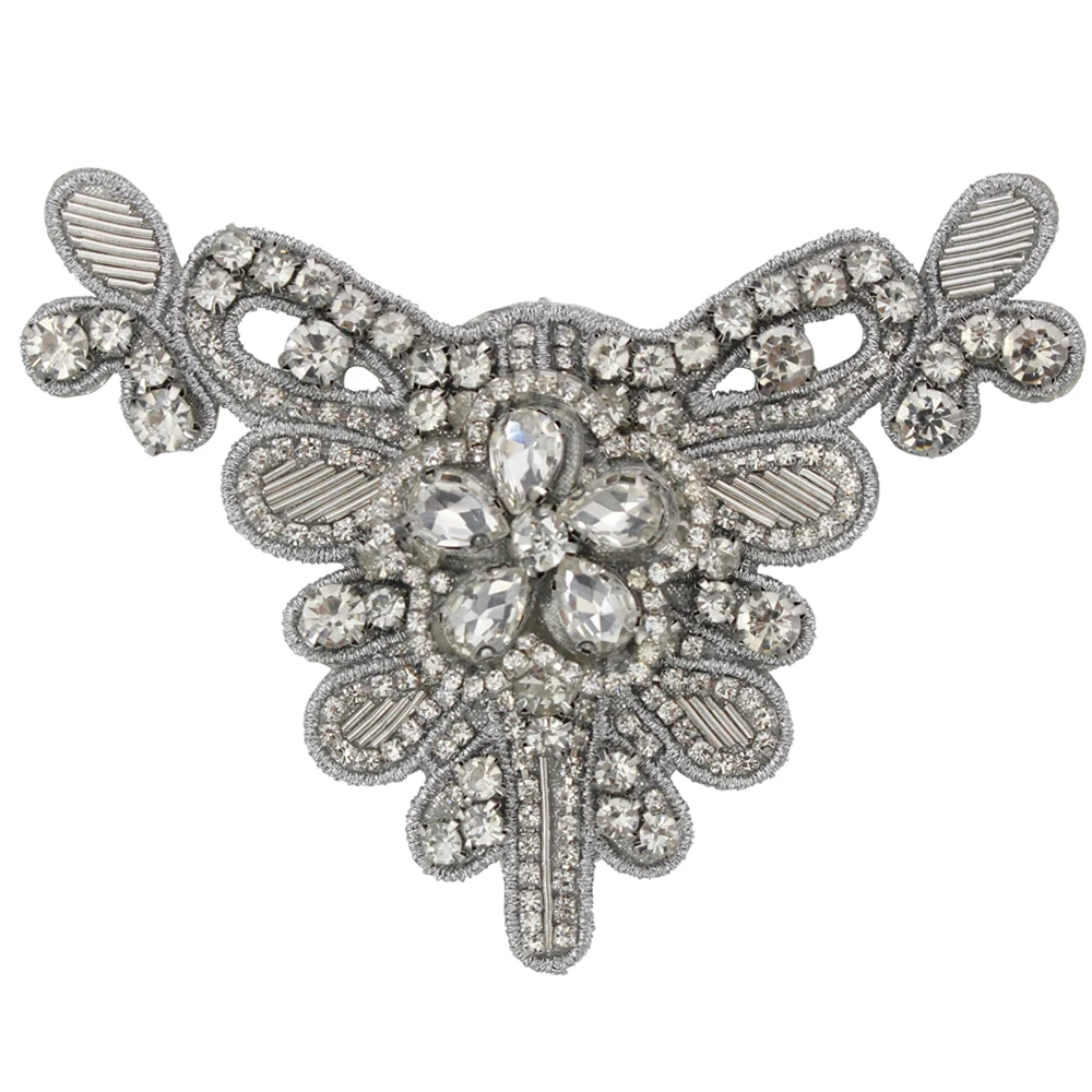 2 шт. цветочный значок из индийского шелка с вышивкой в виде баллончика нашивка