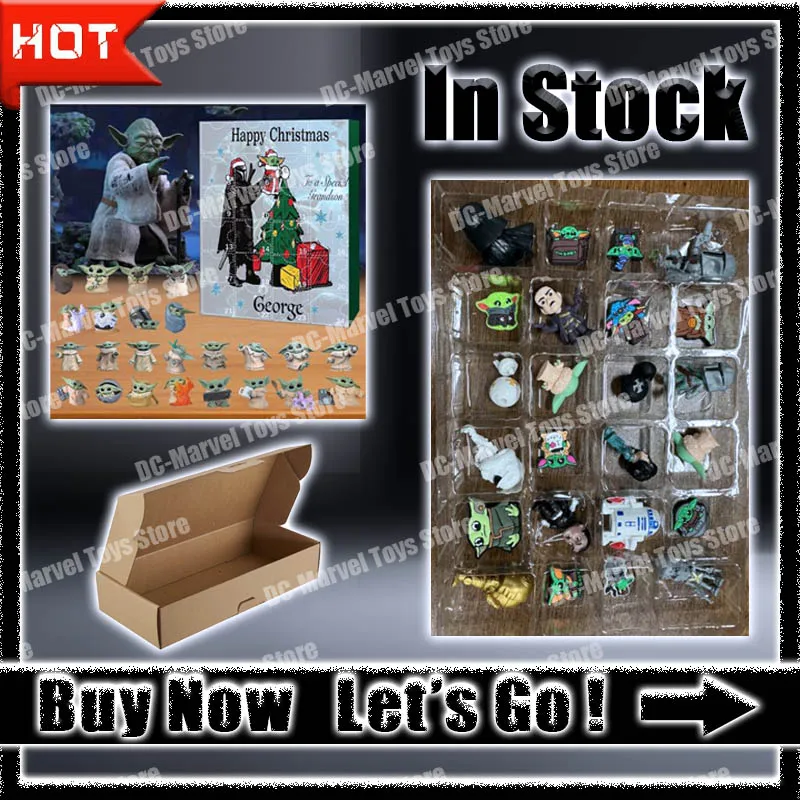 Новая фигурка Йоды Звездные войны Рождественский адвент-календарь набор из 24