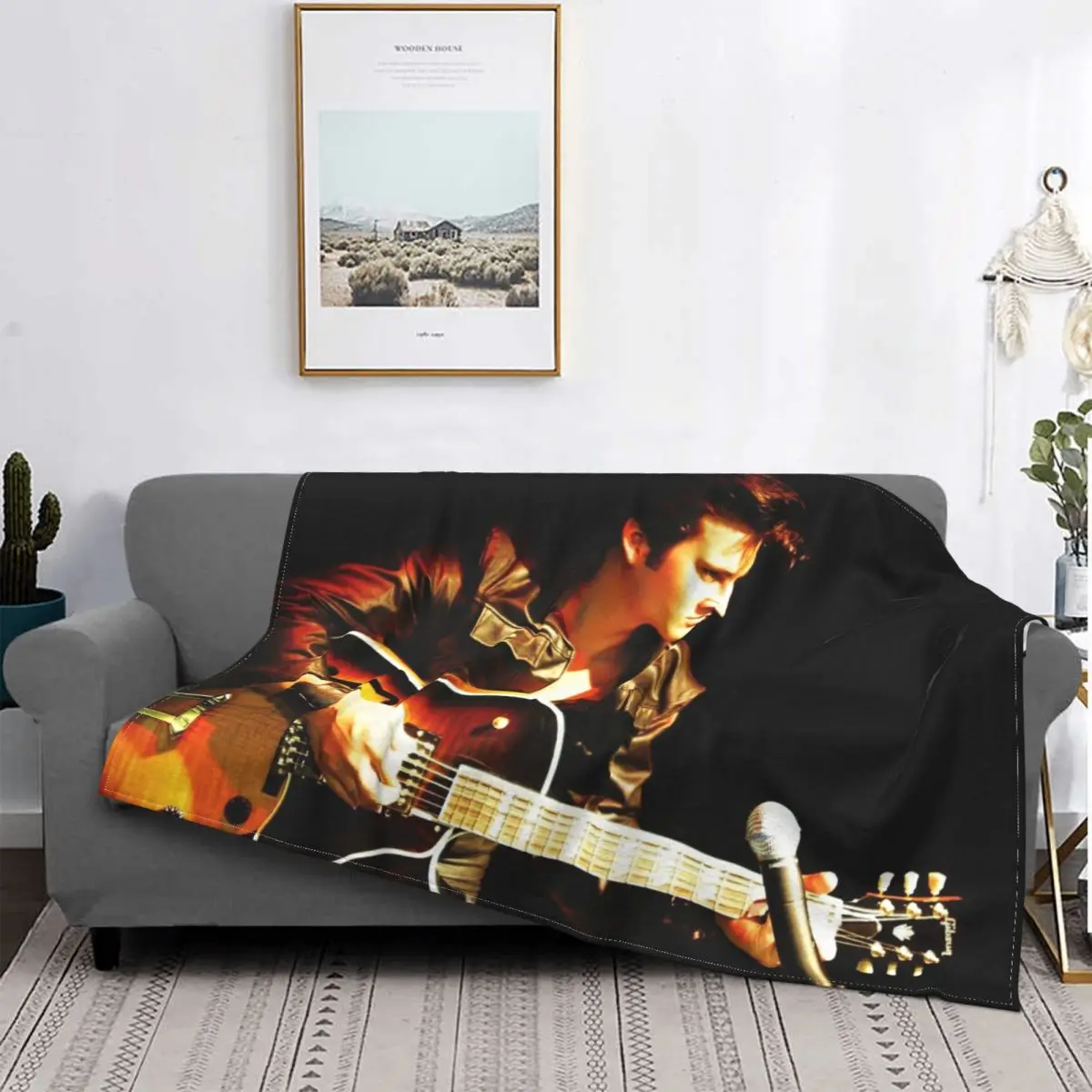 

The King Of Rock And Roll Blanket Fleece Winter Superstar for Kid Gift Throw Blankets for Home Bedroom Bedspreads