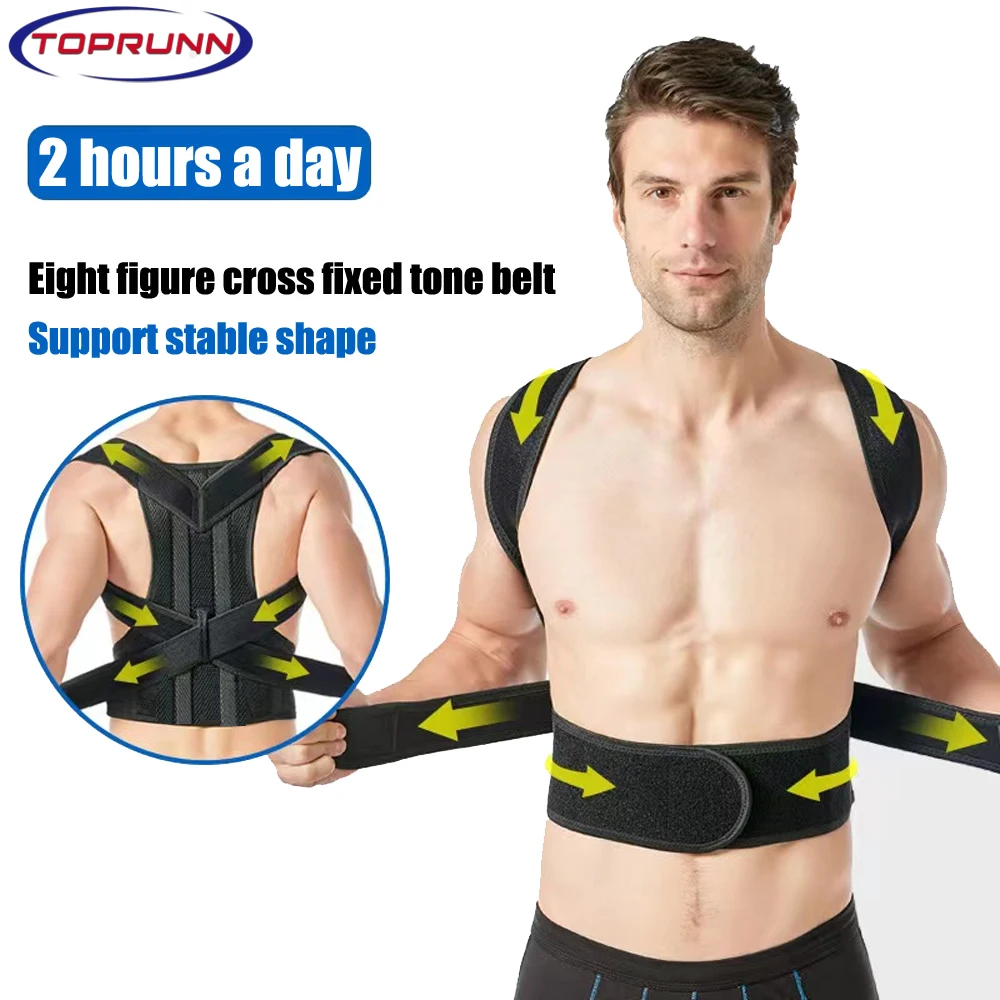 

TopRunn Back Brace Posture Corrector belt for Women&Men,Back Braces for Upper and Lower Back Pain Relief and Fully Back Support