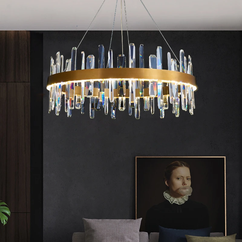 

Chandelier Led Art Pendant Lamp Light Room Decor Christmas Decoration Crystal restaurant designer luxury post-modern atmosphere