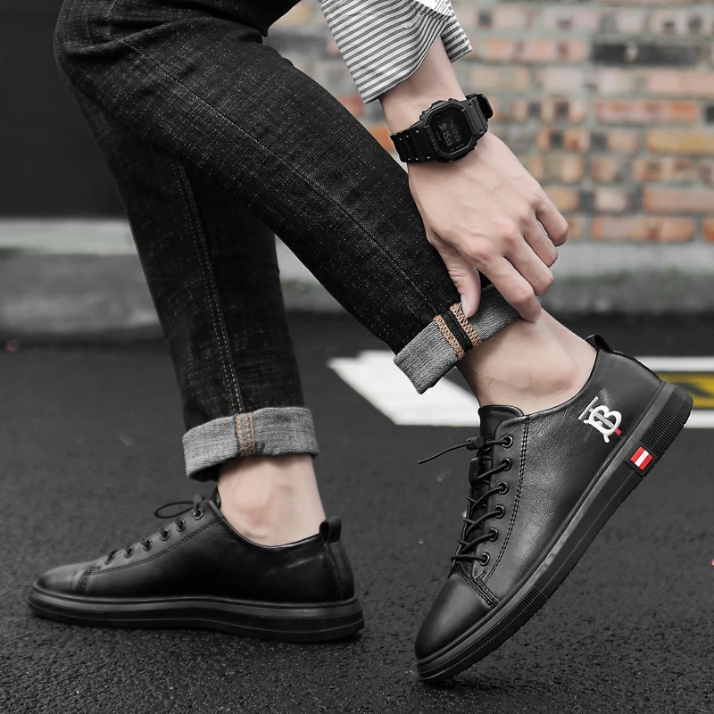 

Fashion Lace-up Men's Casual shoes Spring New Soft Bottom Walking shoes Classic all-match man Sneakers lofers Zapatos De Hombre