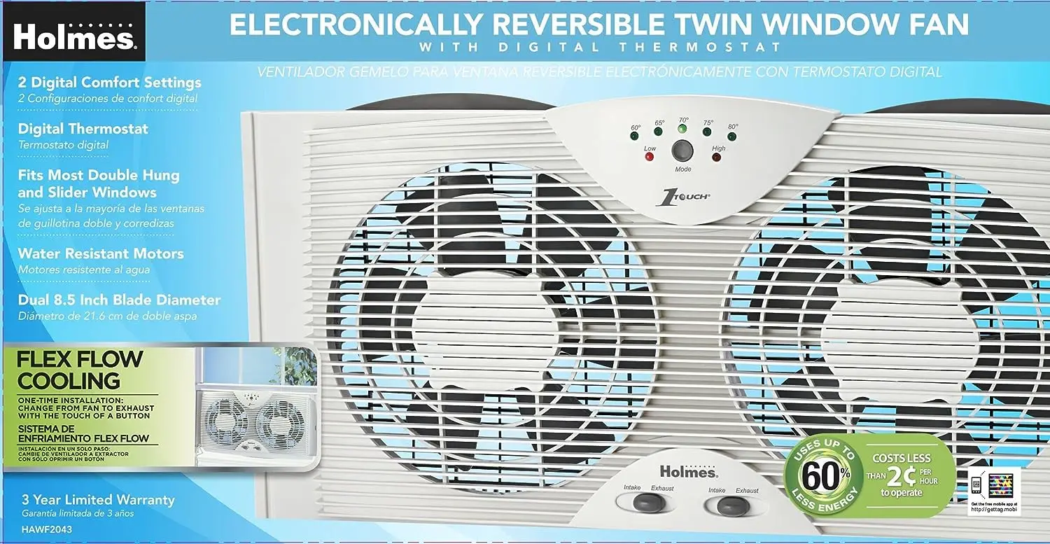 

Window Fan with Digital Thermostat