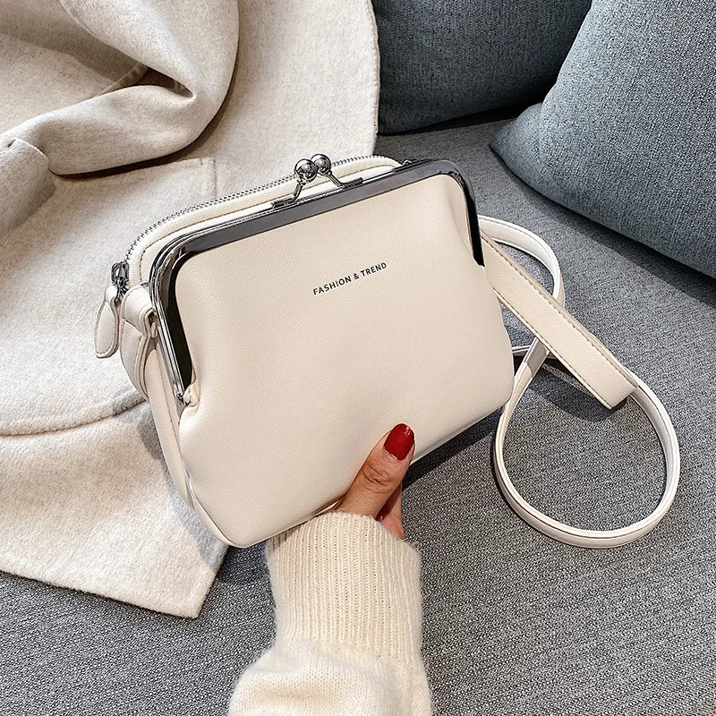 

Fashion Pu Leather Women's Crossbody Bag White Summer Women's Bag Shoulder Bag Brand Women's Handbag white Travel Bag Bolsas