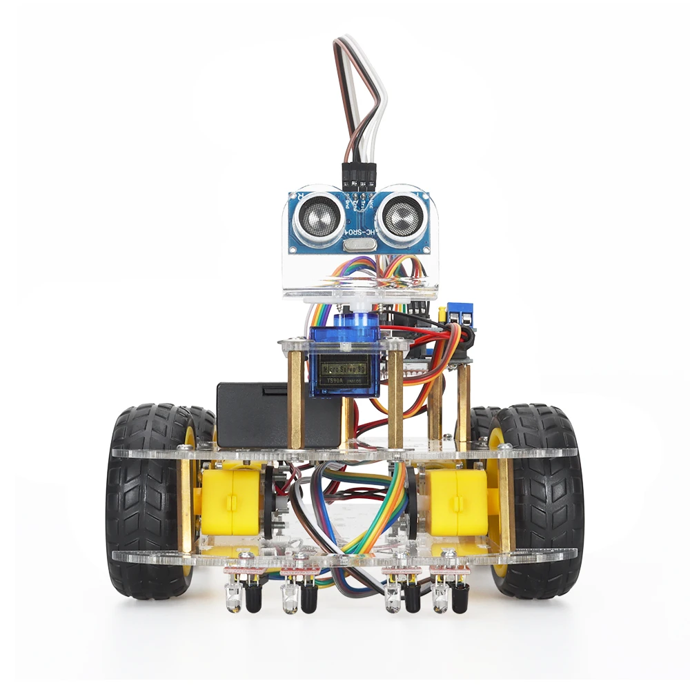 

Starter Smart Robot Car Kit for Arduino Programming Learning and Develop Skills Automation Robot Framework Complete Kits +Manual