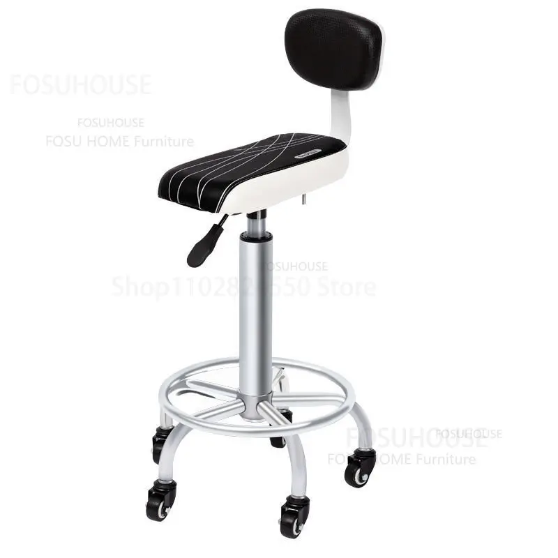 

Simple Salon Furniture Modern Barber Chairs Cafe Backrest Bar Chair Home Kitchen Cooking Chair Beauty Salon Pulley Lift Chairs