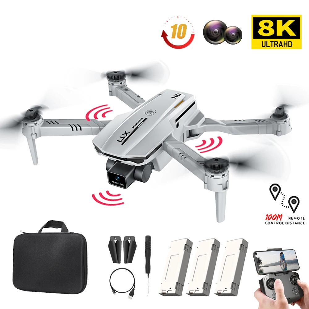 

New Drone XT1 Automatic Obstacle Avoidance UAV Aerial Photography Novice Four Axis Aircraft Remote Control Aircraft 4K HD Lens