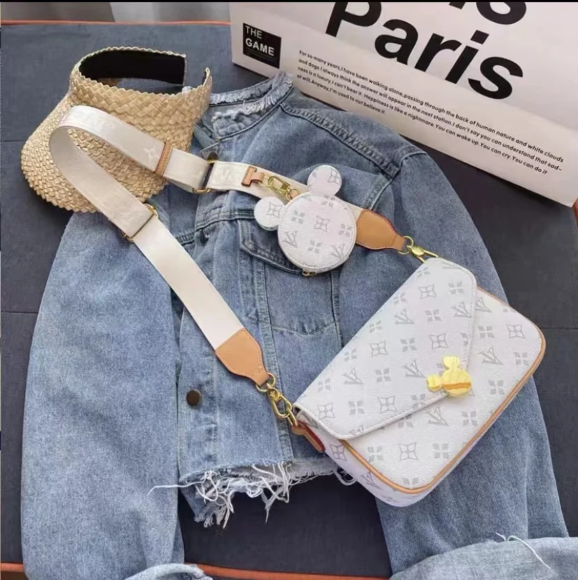 

Роскошная дизайнерская сумочка для женщин 2022, женские кошельки и сумки, женские сумки через плечо 2 в 1