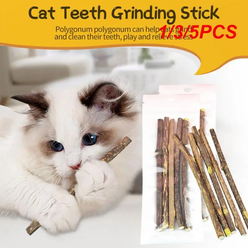 

1/3/5PCS Natural Catnip Pet Cat Molar Toothpaste Stick Pet Cat Kitten Chew Toys Stick Fruit Matatabi Cat Snacks Sticks Pet