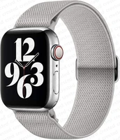 scrunchie strap for apple watch band 44mm 40mm 45mm 41mm 38mm 42mm elastic nylon solo loop bracelet iwatch series 7 3 4 5 6 se