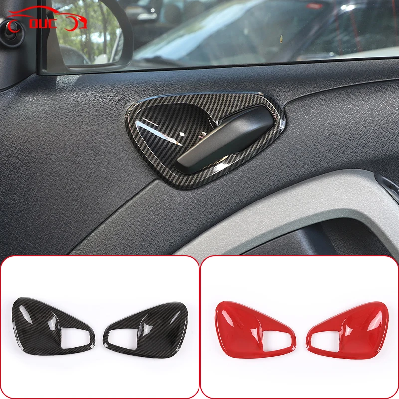 

ABS Car Inner Door Handle Bowl Decorative Cover Sticker For Mercedes-Benz Smart 451 Fortwo 2010-2015 Interior Accessories