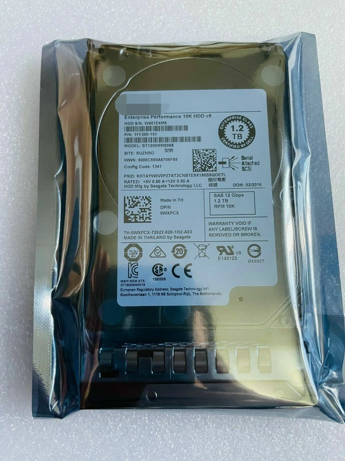 

Для нового Dell WXPCX ST1200MM0088 1,2 TB 10K SAS 12 GB/s 2,5 in HDD 14th Gen tray