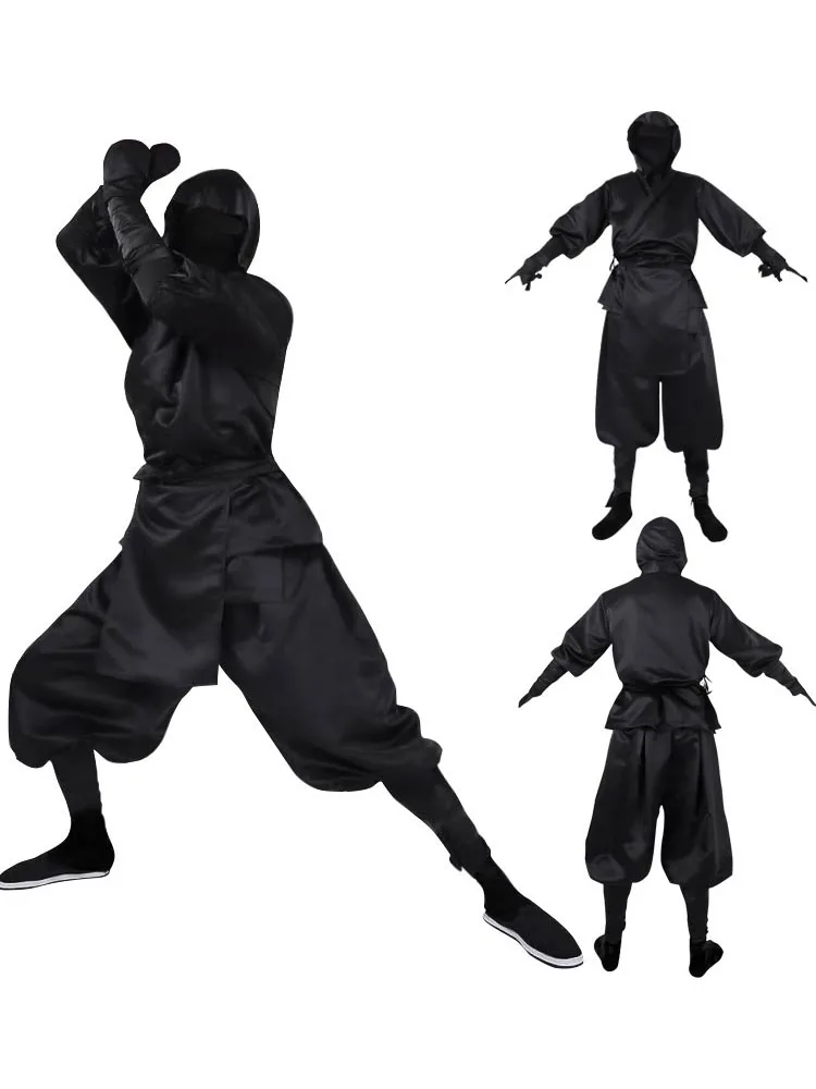

Anime Naruto Japanese Black Ninja Samurai Cosplay Costume Adult Women Men Suit Christmas Halloween Birthday Carnival Party Gifts