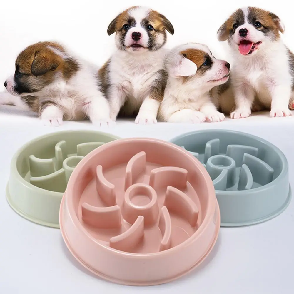 

Anti-Gulping Feeder Slow Feeding Interactive Bloat Stop Dog Bowl Pet Supply