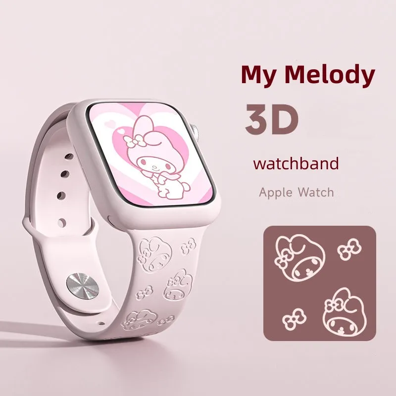 

Ремешок силиконовый для Iwatch 1/2/3/4/5/6/se/7/8, 38/40/41/42/44/45/49 мм