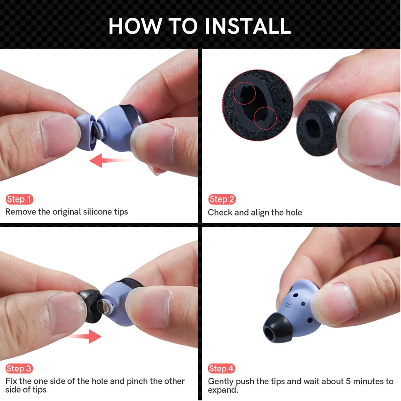 1 пара сменные вкладыши для наушников Samsung Galaxy Buds Pro |