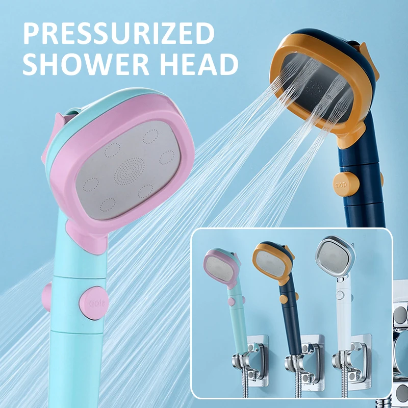

Насадка для душа под давлением 1 шт., ручной многофункциональный фильтр высокого давления для ванной комнаты, аксессуары для ванной комнаты