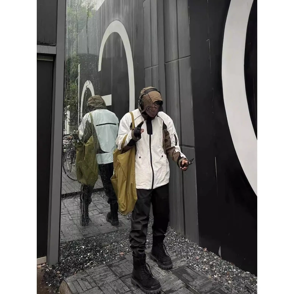 NIGO Мужская новая легкая функциональная перфорированная куртка с цветными