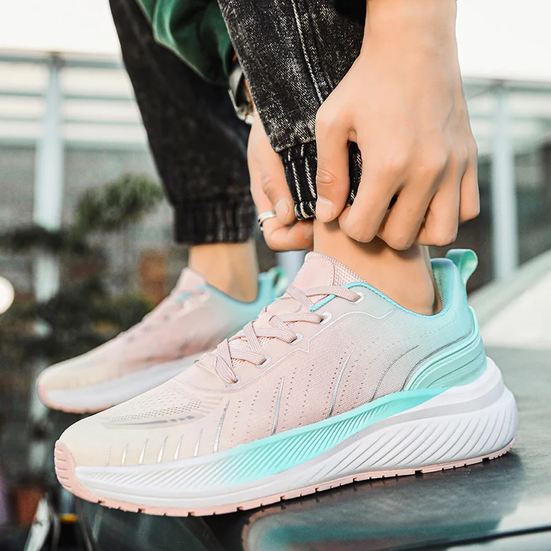 SALUDAS Women Sneakers Professional Running Sneakers Fashion Ultra-lightweight Couple Sneakers Outdoor Women Tennis Shoes