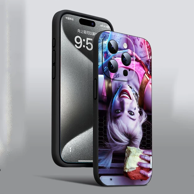 GH8 H-Harley Quinn Soft Silicone Case for iPhone X XS XR Pro Max 8 7 6 6s Plus SE Cover