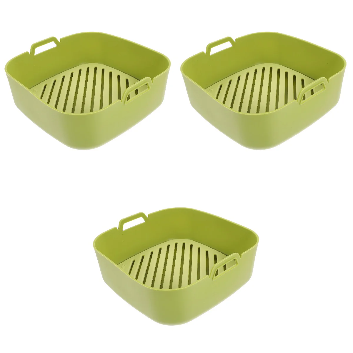 

3x Pizza Barbecue Air Fryer Liners Pad With Handle for Barbecue Kitchen Oven