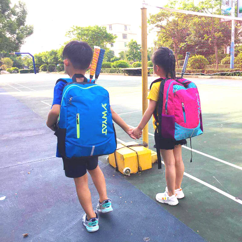 YWYAT New Fashion Children Badminton Bag Multifunctional Youth Kids Sports Bags with Shoe Compartment Badminton Backpack
