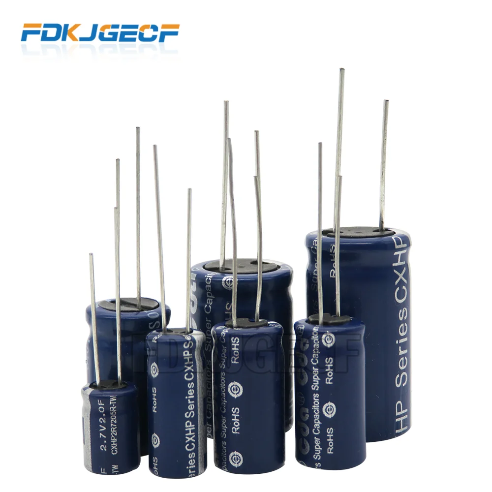 Суперконденсатор 2 шт. конденсатор Фарада 7 В 2F 3 3F 4F 4 7F 5F 6F 8F 10F 15F 20F 25F 30F 60F