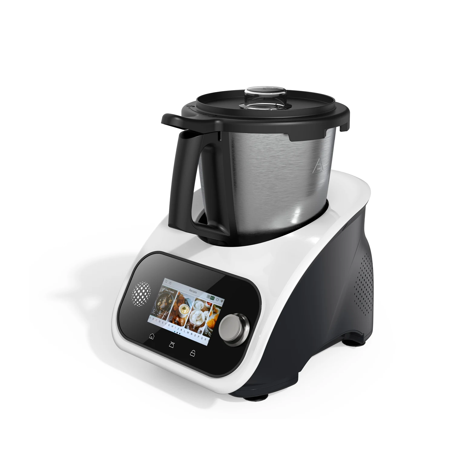 SUPRASCO Multi functional colorful display built-in recipes scales thermo food mixer kitchen machine cooker smart kitchen robot