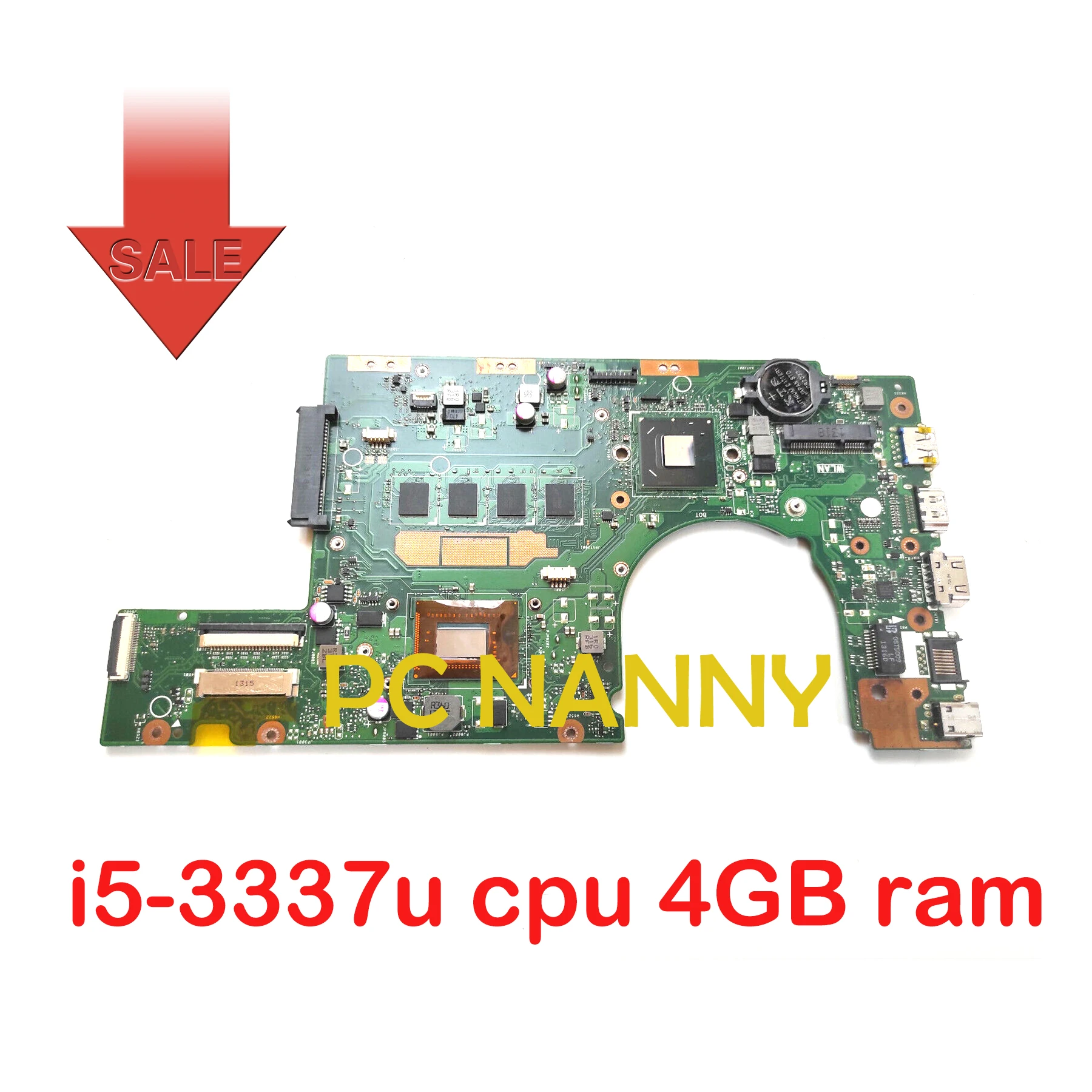   PCNANNY   ASUS S300CA,  REV 2, 1 i5-3337u cpu, 4  ram