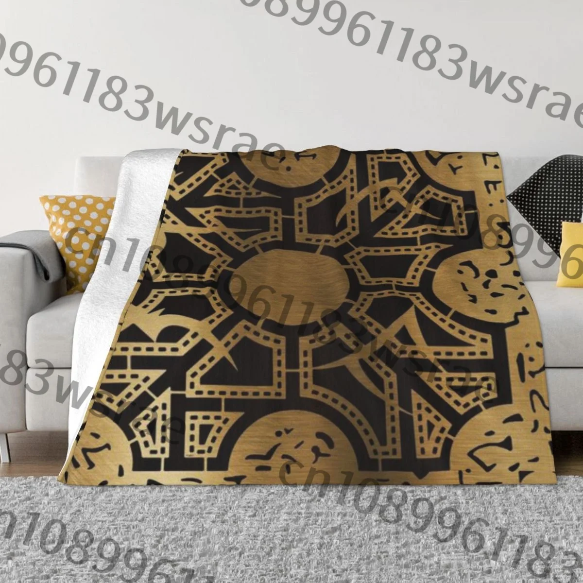 Ультрамягкое Флисовое одеяло с микро-конфигурацией Lament Side D