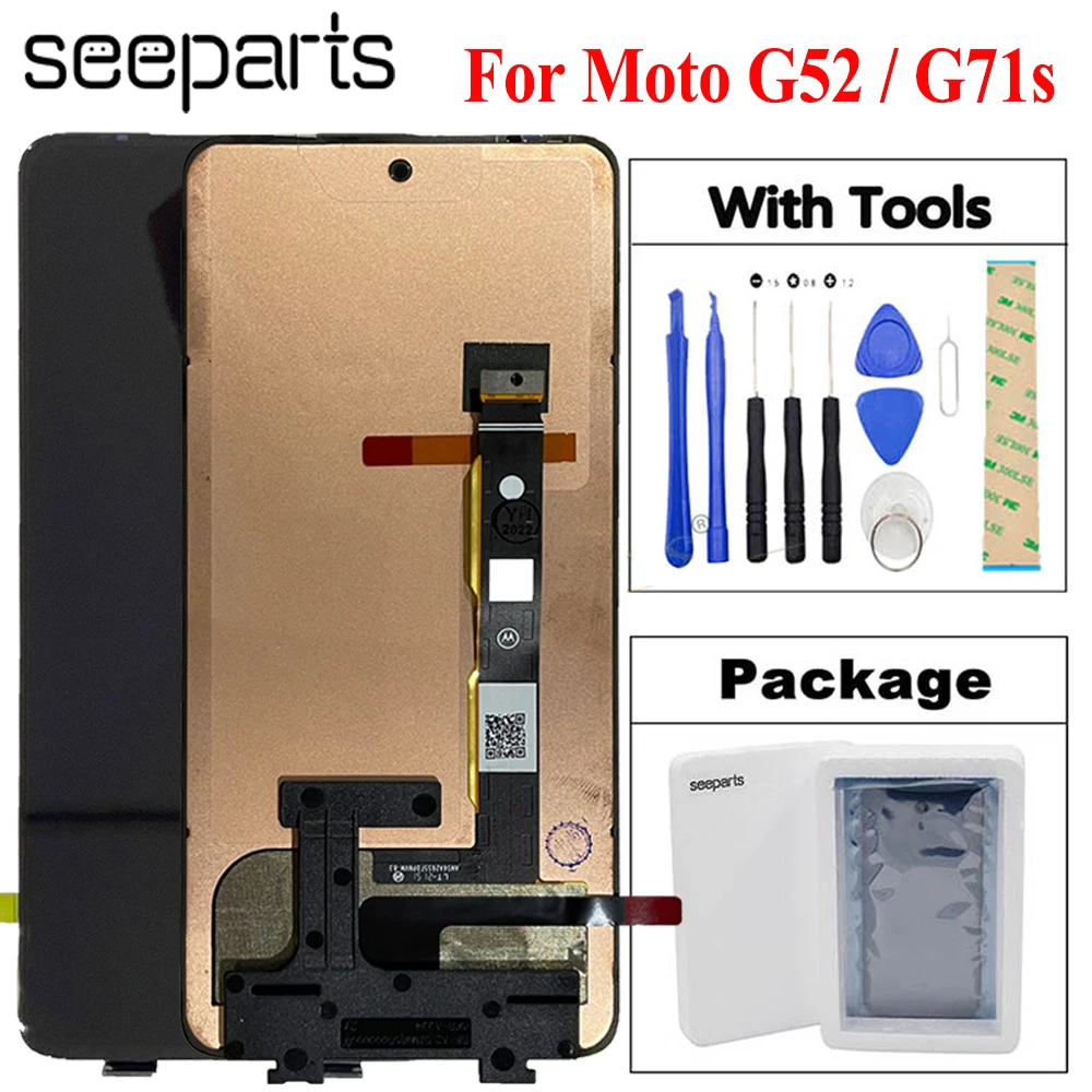 

Tested Well For Motorola Moto G52 LCD Display Touch Screen Digitizer Assembly For Moto G71s Display Replacement Screen