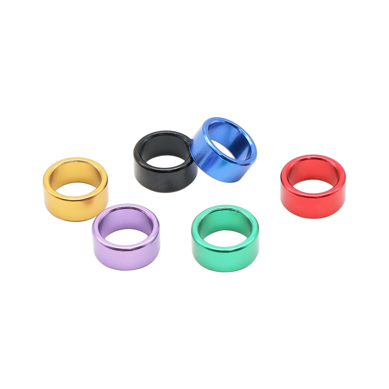 

12 шт. внутренний диаметр 8/10 мм высота 6 мм алюминиевое кольцо для ног птицы без номера открытый голубь летающий обучение идентификация