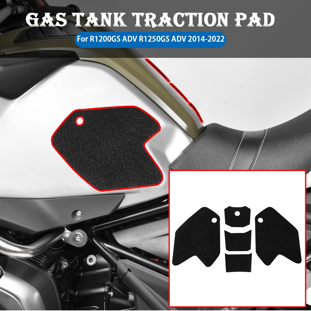 

For BMW R1200GS ADV R1250GS Adventure 2014-2022 Motorcycle Anti Slip Fuel Tank Pads Gas Knee Grip Traction Sticker Protector