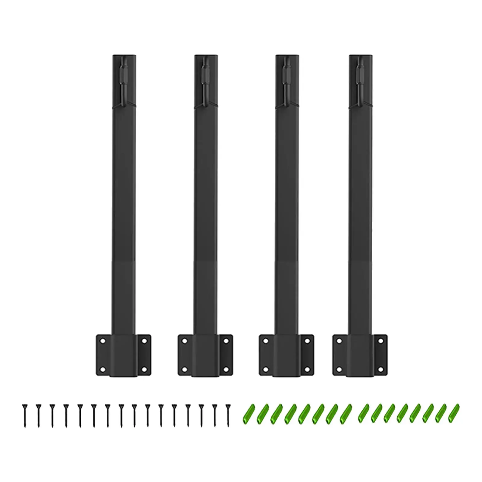 

4 Pieces Outdoor String Light Pole 395 mm Heavy Duty Height Adjustable Patio Light Poles Metal Stand Pole for Garden Party