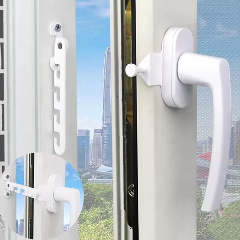 

Window Limiter Latch Child Safety Protection Position Stopper Casement Wind Brace Home Security Door Windows Sash Lock