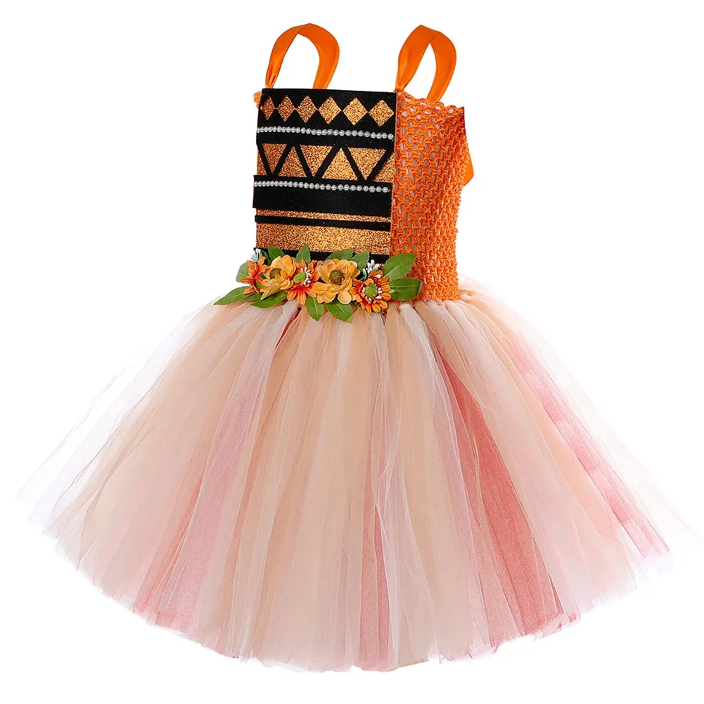 Детский карнавальный костюм Моаны ожерелье детское платье-пачка для выступлений