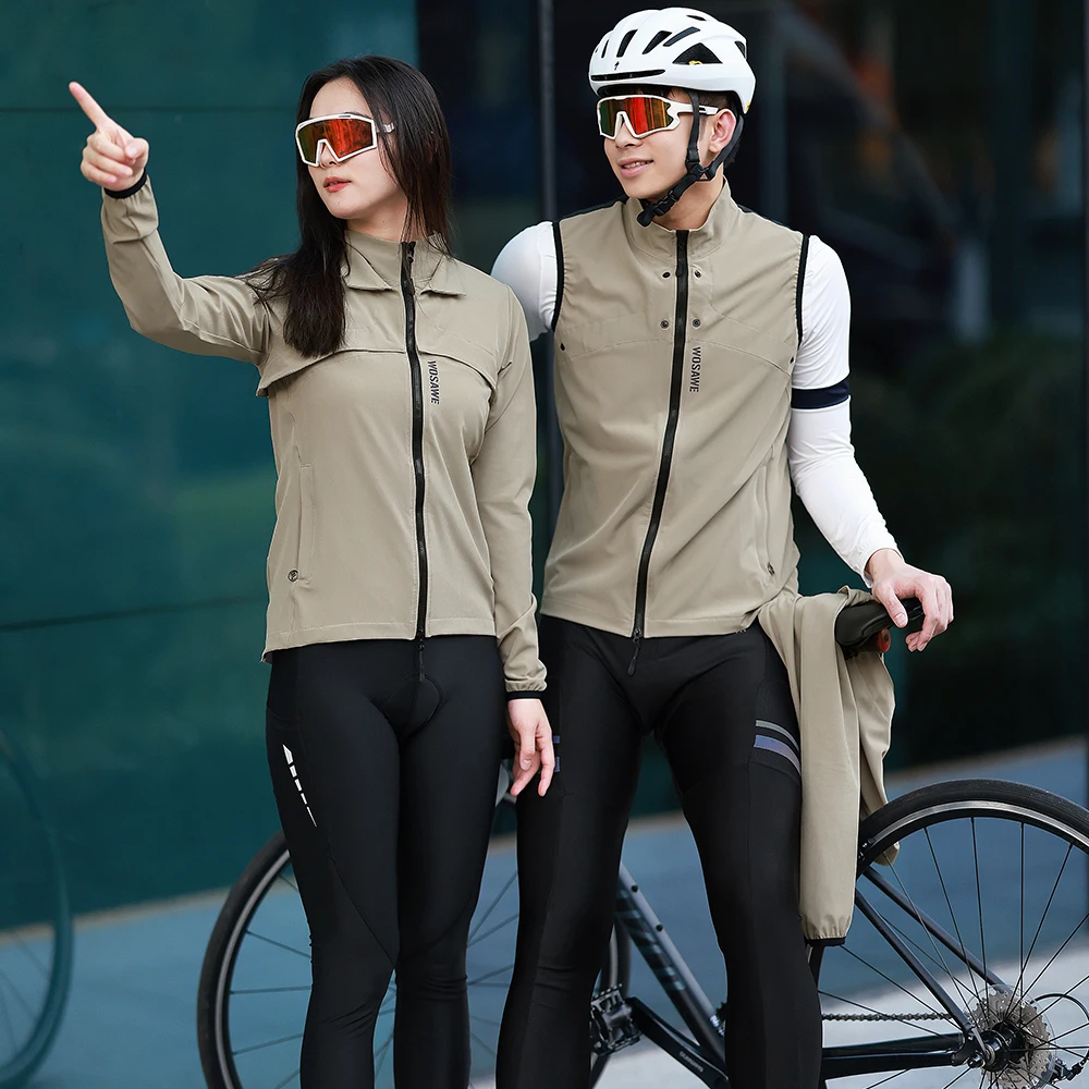 Комплект одежды WOSAWE для велоспорта мужчин и женщин ветровка с длинным рукавом