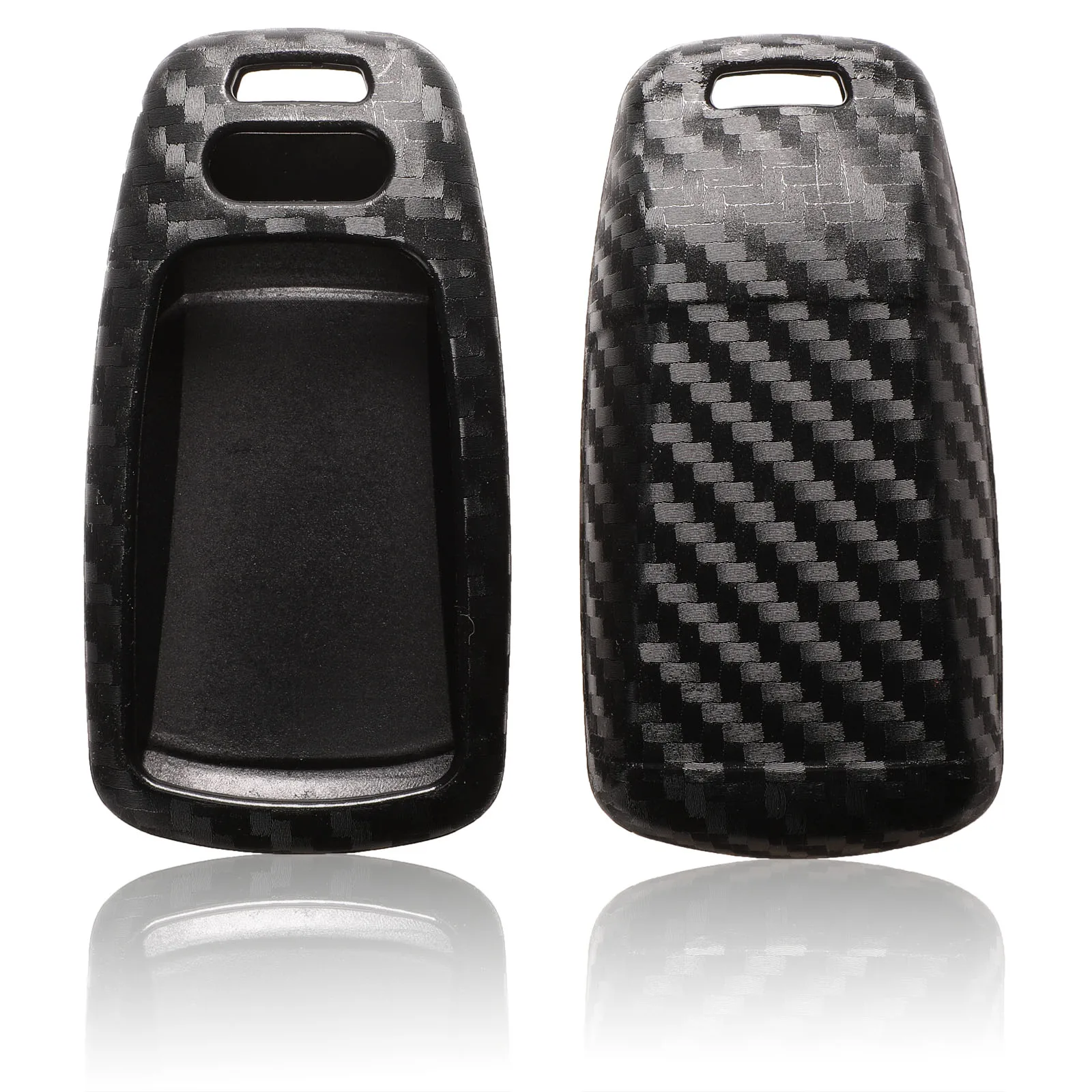 

Jingyuqin 3-кнопочный силиконовый чехол для ключа из углеродного волокна для Audi A4 B9 Q5 Q7 TT TTS 8S 2016 2017 сменная защита