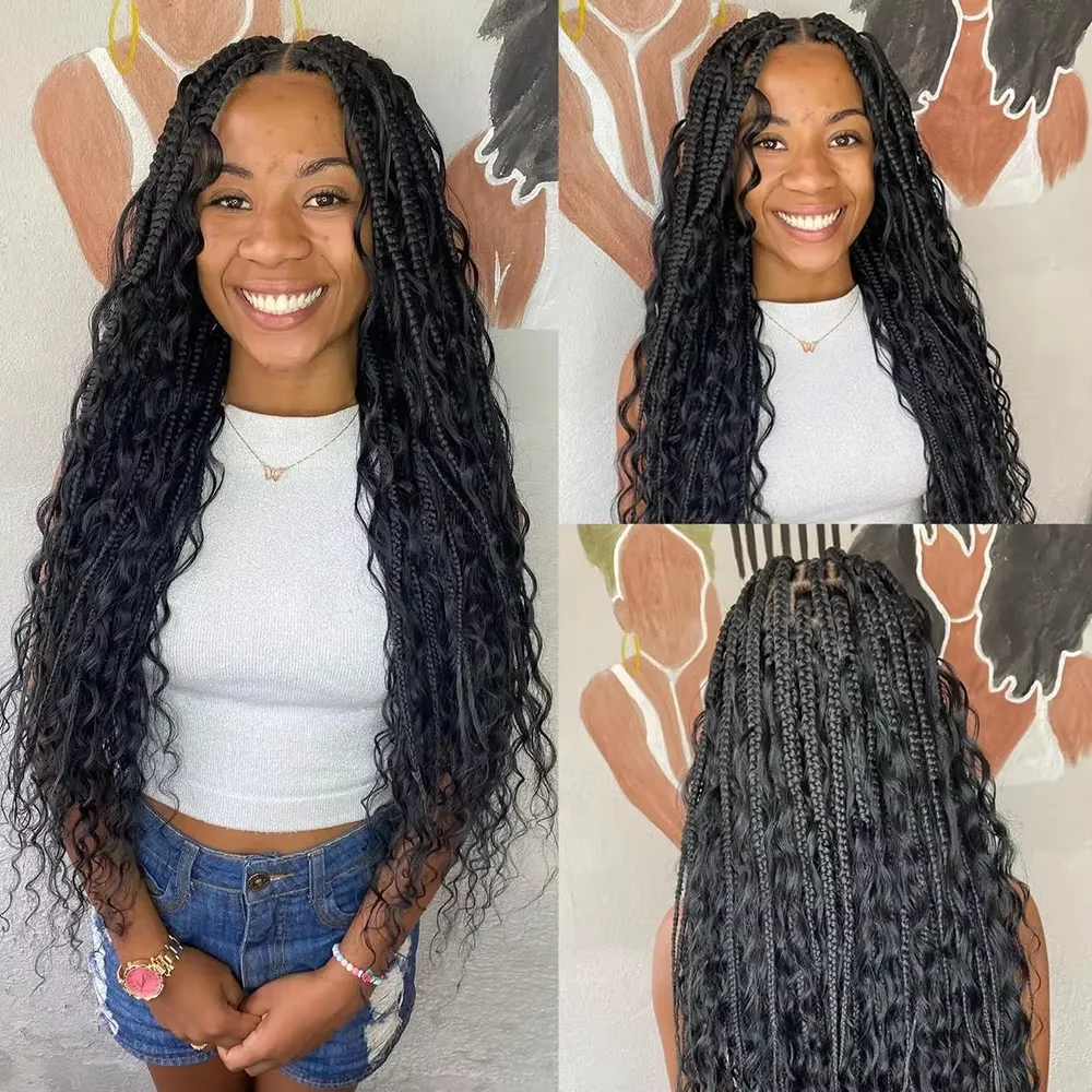 Синтетические глубокие волнистые волосы для Плетения КОС 90 г без уточка глубокая