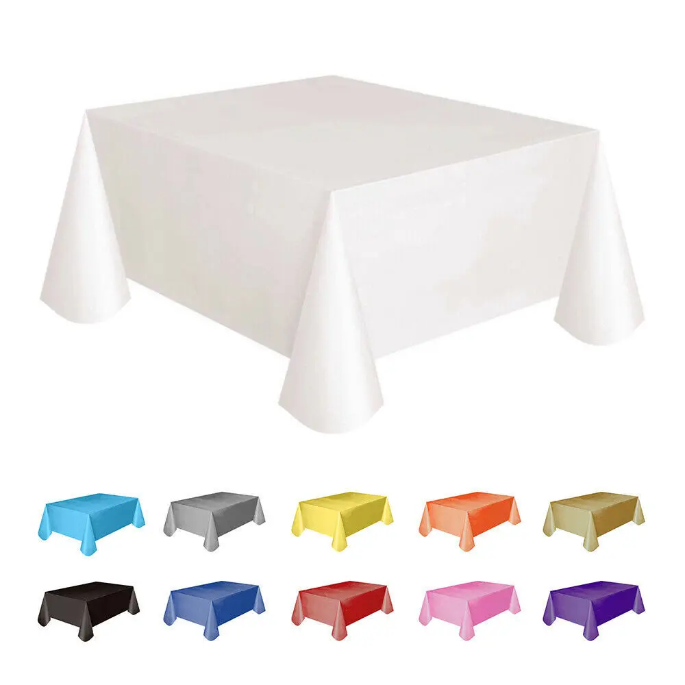 137*183cm Solid color Disposable Tablecloth Greaseproof tablecloth Wedding birthday cutlery New Year Christmas party