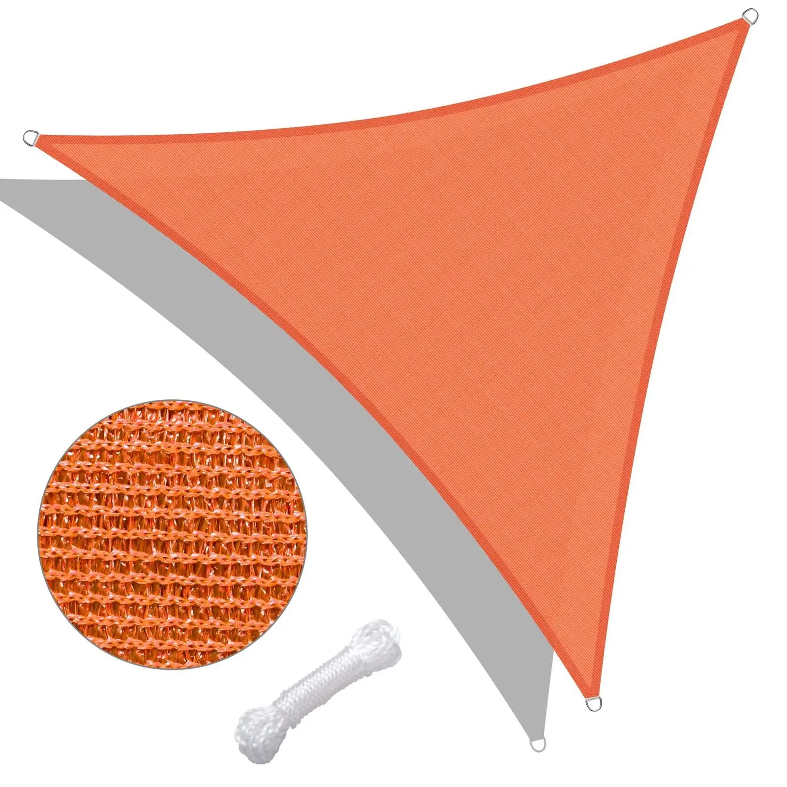 

11 'x 11' x 11 'Equilateral, треугольный солнцезащитный козырек, УФ-защита, ярко-оранжевый