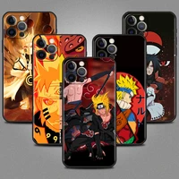 naruto naruto phone case for apple iphone 13 12 mini 11 pro max x xs xr 7 8 plus se 2020 6 6s 5 black cover silicone shell lunda